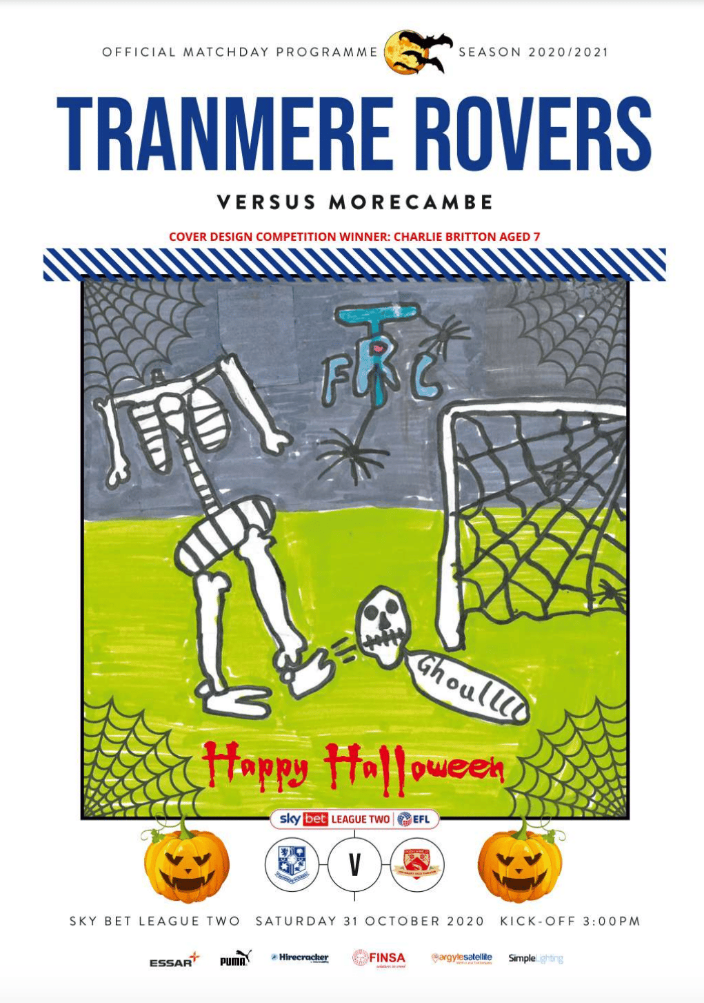 Tranmere Rovers v Morecambe match programme